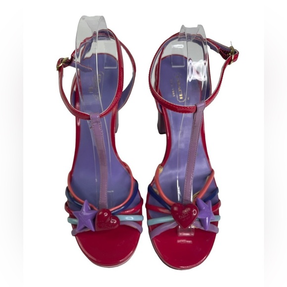 Coach Jennifer Women’s Heart & Star Platform Heels - Picture 8 of 8